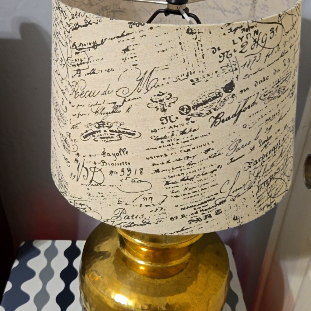 Gold lamp